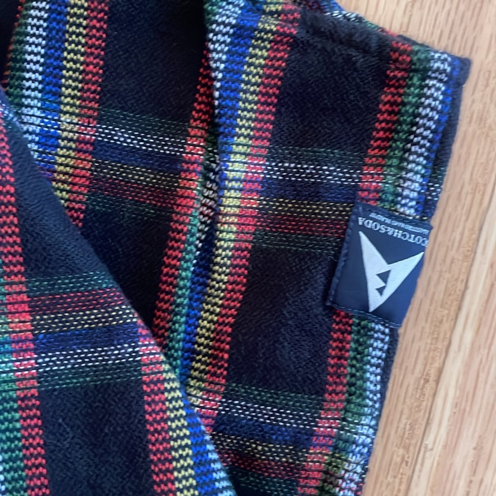 Scotch & Soda Men's Navy and Red Plaid Shirt - Picture 8 of 9